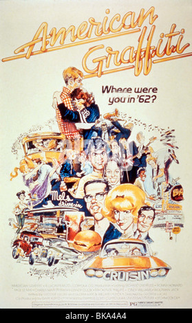 AMERICAN GRAFFITI (1973) POSTER, GEORGE LUCAS (DIR) AMGR 014 Stock Photo