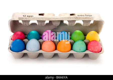 easter eggs colored eggs Stock Photo