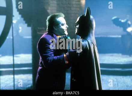 Michael Keaton, Jack Nicholson, Batman (Warner Brothers, 1989). Poster ...