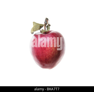red apple on white background Stock Photo