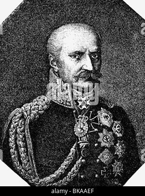 Bluecher, Gebhard Leberecht von, 16. 12.1742 - 12.9.1819, Prussian general, portrait, wood engraving, 19th century, , Stock Photo