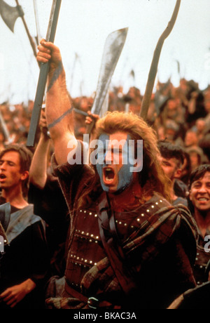 BRAVEHEART -1995 MEL GIBSON Stock Photo