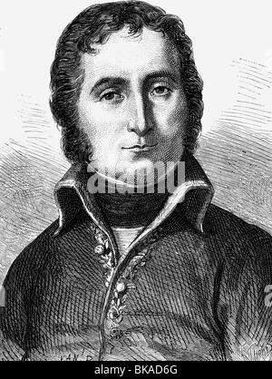 Masséna, André, 6.5.1756 - 14.4.1817, French general, portrait, wood engraving, 19th century, ,