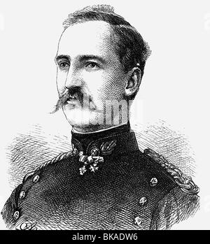 George I, 24.12.1845 - 18.3.1913, King of Greece 30.3.1863 - 18.3.1913, portrait, wood engraving by Adolf Neumann, circa 1880, ,
