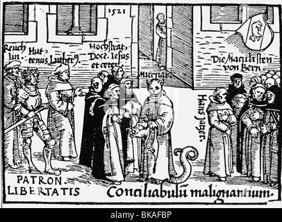 events, Protestant Reformation, 1517 - 1555, caricature, the pope as ...