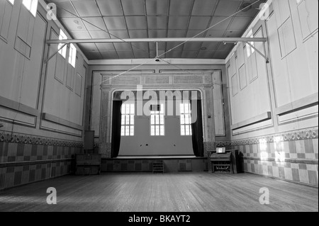 The Theatre and Ballroom in Kolmanskop Ghost Town near Luderitz, Namibia Stock Photo