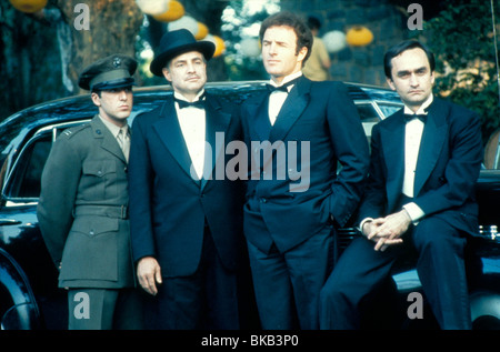 THE GODFATHER (1972) AL PACINO, MARLON BRANDO, JAMES CAAN, JOHN CAZALE GODF 063 Stock Photo