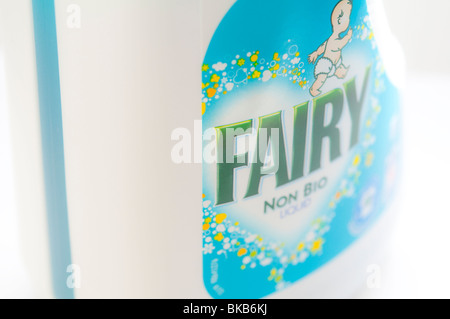 Fairy clothes washing liquid, with 'high-key' whiteness.