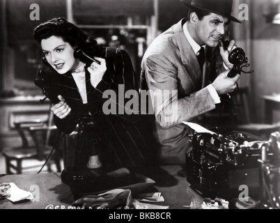 HIS GIRL FRIDAY (1940) ROSALIND RUSSELL, CARY GRANT HGFY 002P Stock Photo