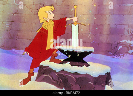 THE SWORD IN THE STONE (ANI - 1963) ANIMATED CREDIT DISNEY SWSN 007FOH Stock Photo