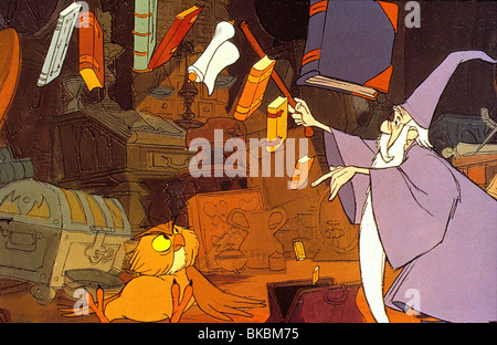 THE SWORD IN THE STONE (ANI - 1963) ANIMATED CREDIT DISNEY SWSN 014 Stock Photo