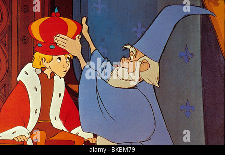 THE SWORD IN THE STONE (ANI - 1963) ANIMATED CREDIT DISNEY SWSN 015 Stock Photo