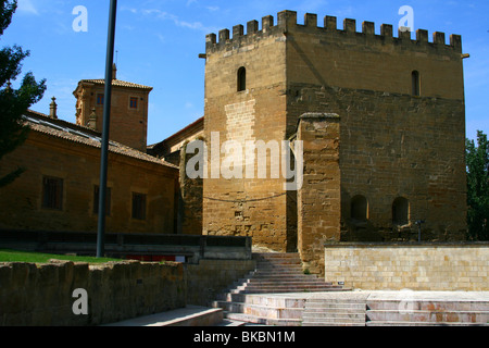 Ancient moorish architecture building in Huesca, Spain Stock Photo