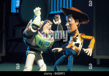TOY STORY 2 (ANI - 1999) ANIMATED CREDIT DISNEY BUZZ LIGHTYEAR (CHARACTER), WOODY (CHARACTER) TTWO 095 Stock Photo