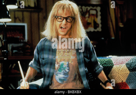 WAYNE'S WORLD (1992) DANA CARVEY WYW 090 D Stock Photo