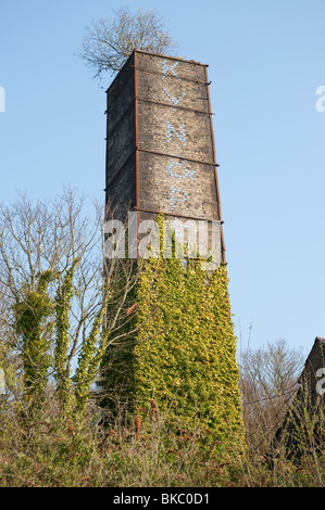 Old chimney stack - clay dries, Cornwall Stock Photo