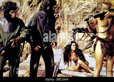 PLANET OF THE APES (1968) LINDA HARRISON, CHARLTON HESTON PLAP 027 Stock Photo