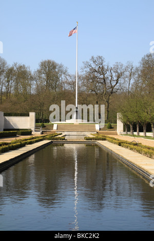 Madingley American Cemetery and Memorial, Cambridge, is the only WW2 American cemetery in Britain. It was completed in 1956 Stock Photo