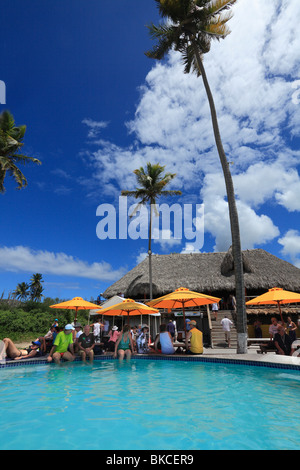 'Coconut Grove' Restaurant in Nevis Caribbean Stock Photo