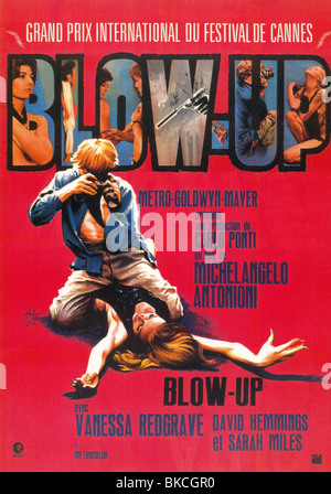 BLOW-UP -1966 POSTER Stock Photo