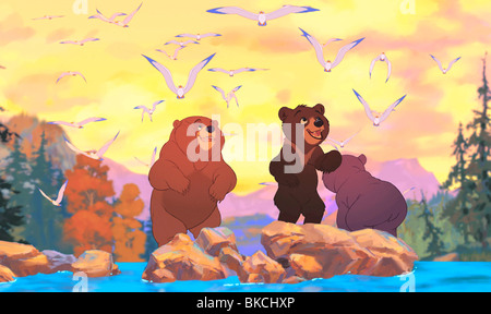 BROTHER BEAR (2003) ANIMATED CREDIT DISNEY KENAI (CHARACTER), KODA (CHARACTER) BRAR 001-005 Stock Photo