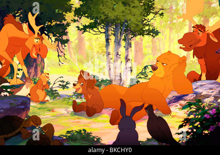 BROTHER BEAR (2003) ANIMATED CREDIT DISNEY KODA (CHARACTER), KENAI (CHARACTER) BRAR 01-008 Stock Photo