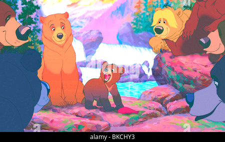 BROTHER BEAR (2003) ANIMATED CREDIT DISNEY KENAI (CHARACTER), KODA (CHARACTER) BRAR 001-011 Stock Photo