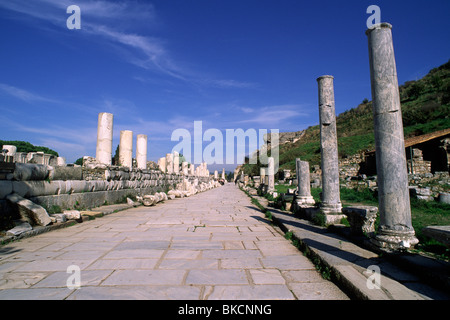 Turkey, Ephesus, sacred street Stock Photo