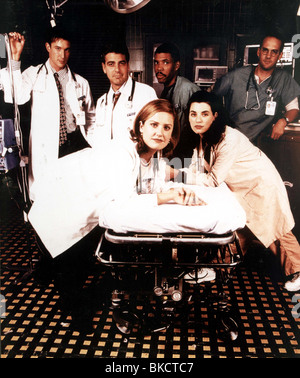 ER (TV) NOAH WYLE, GEORGE CLOONEY, SHERRY STRINGFIELD, ERIQ LA SALLE, JULIANNA MARGULIES, ANTHONY EDWARDS ERTV 003CP Stock Photo