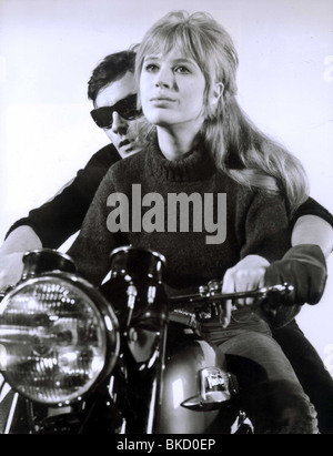 Marianne Faithfull Alain Delon THE GIRL ON A MOTORCYCLE / NAKED UNDER