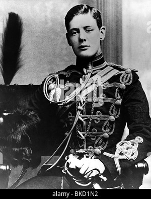 1895 Winston Churchill aged 21 as a subaltern in the 4th Hussars at ...