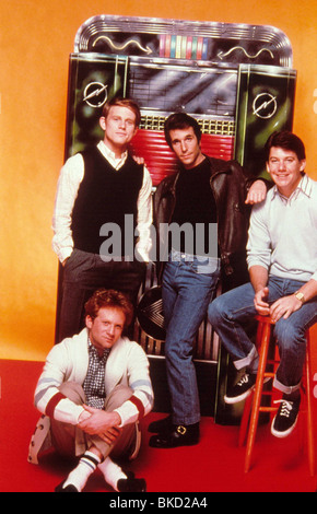 HAPPY DAYS (TV - 1974) RON HOWARD, DON MOST, HENRY WINKLER, ANSON WILLIAMS HPD 026 Stock Photo