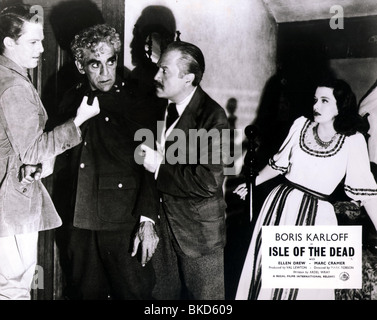 ISLE OF THE DEAD (1945) MARK CRAMER, BORIS KARLOFF, ERNST DEUTSCH, ELLEN DREW IODD 006P Stock Photo