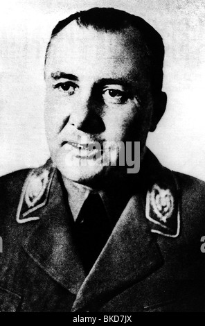 Bormann, Martin, 17.6.1900 - 2.5.1945, Nazi politician, personal secretary to Adolf Hitler 1943 - 1945, portrait, in the uniform, of a Reichsleiter of the NSDAP, Stock Photo