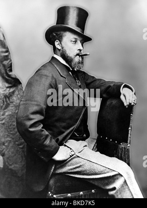 Edward VII, 9.11.1841 - 6.5.1910, King of Great Britain  22.1.1901 - 6.5.1910, half length, sitting, studio of Alexander Bassano, London, circa 1875, , Stock Photo