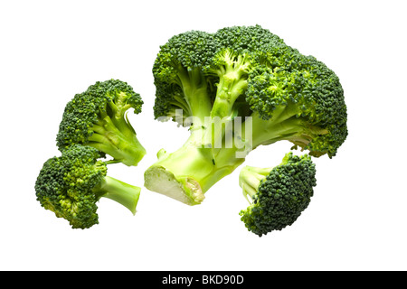 Broccoli on white Stock Photo