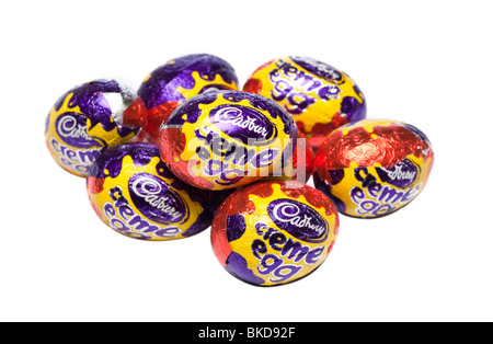 Cadbury's creme eggs cutout Stock Photo