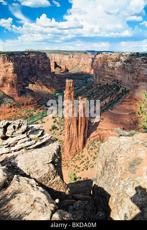 Spider Rock Canyon de Chelly, Arizona Stock Photo