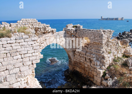 Kizkalesi ,Maiden's Castle, near Mersin, Turkey Stock Photo