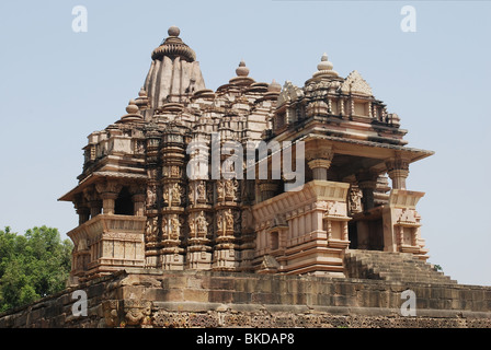 Temple in Khajuraho. Madhya Pradesh, India Stock Photo