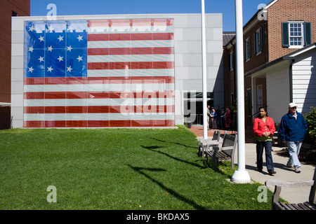 The Flag House and Star Spangled Banner Museum, Baltimore, Maryland Stock Photo