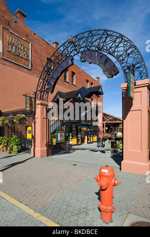 Market Square Victoria Vancouver Island BC Canada Stock Photo