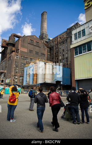 The Domino Sugar Co. plant in Williamsburg, Brooklyn in New York Stock Photo
