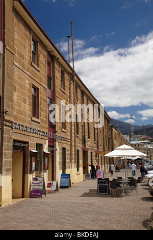 Salamanca Place, Hobart, Tasmania, Australia Stock Photo