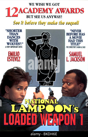 NATIONAL LAMPOON'S LOADED WEAPON 1 (1993) POSTER NLW 001VS Stock Photo