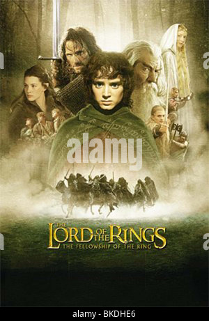 The fellowship of the ring 2001 poster hi-res stock photography