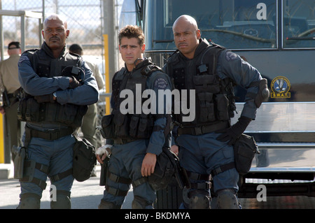 S.W.A.T. (2003) SWAT (ALT) SAMUEL L JACKSON, COLIN FARRELL, LL COOL J SWAA 001-SWP Stock Photo