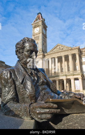 Statue of Thomas Attwood in Chamberlain Square, Birmingham, UK. Stock Photo