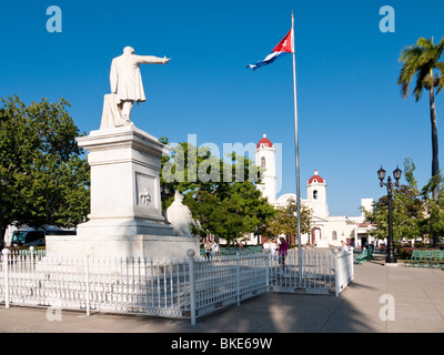 Monument to Jose Marti in Parque Josi Marti, Cienfuegos, Cuba Stock Photo