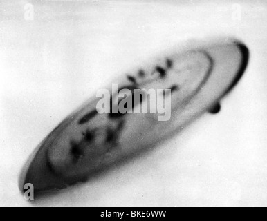 astronautics, Unidentified Flying Object (UFO), supposed kingdom-come flying machine, Code: JFM, beginning of the evolution, on the ground, Germany, circa 1922, Stock Photo